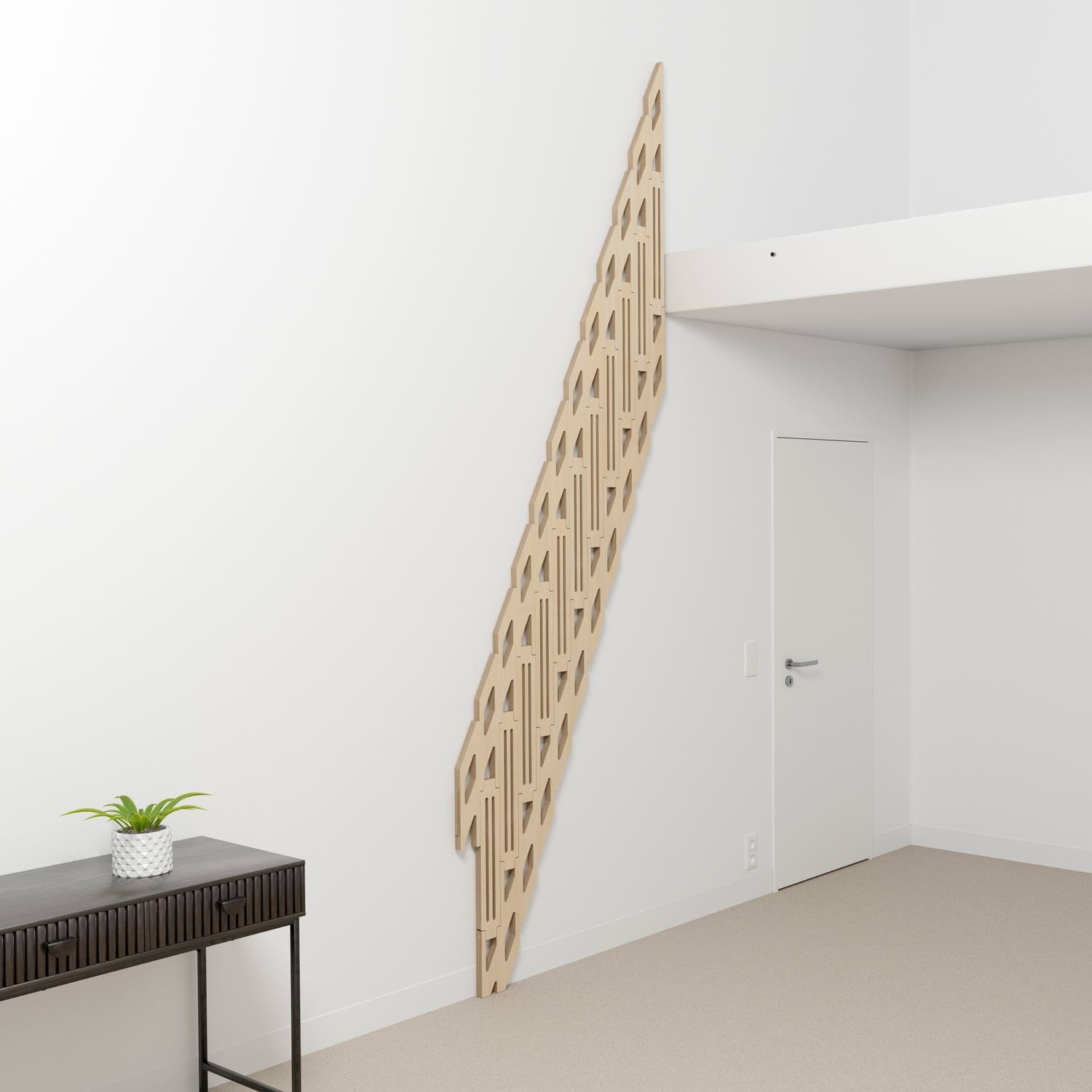 Klapster Ultralight Space Saving Stairs, Natural, 11 Steps