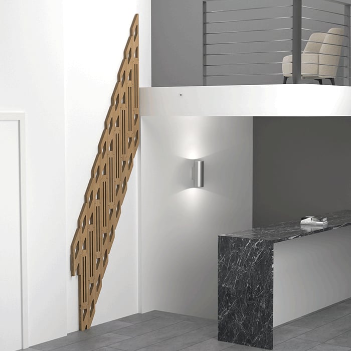 Eingeklappte Treppe zur Galerie